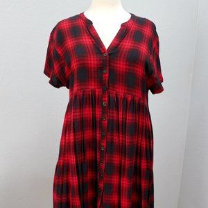 11.1 Tylho Anthropologie Plaid Dress Size Medium